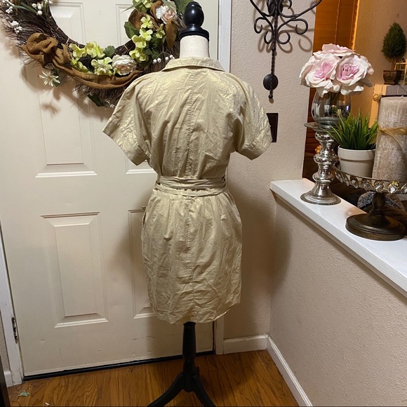 Walter Gold Thread Beautiful Light Midi Dress - Picture 11 of 14